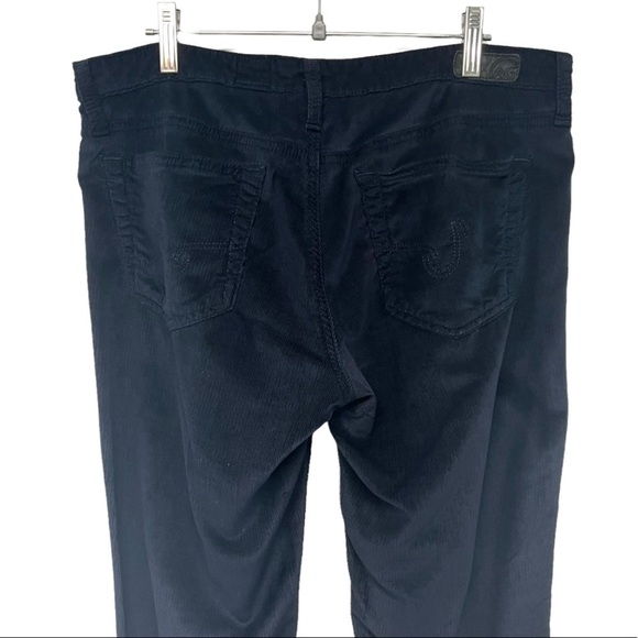 Adriano Goldschmeid Night Blue Feather Corduroy Super Skinny Leggings Pants - Picture 10 of 16